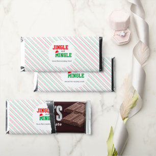 Jingle and Mingle Christmas Wedding Event Hershey Bar Favors