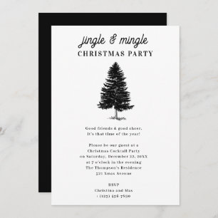 Jingle and Mingle Holiday Christmas Party Invitation