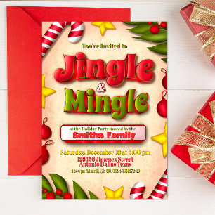 Jingle and Mingle Holiday Invitation