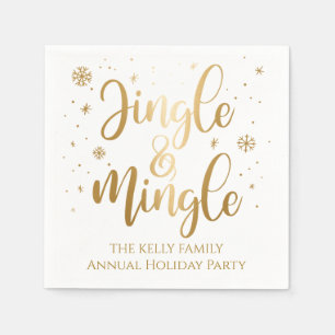 Jingle and Mingle Holiday Napkins