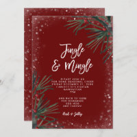 jingle and mingle holiday party invitation