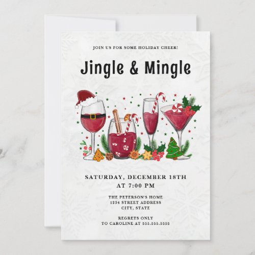 Jingle and Mingle Holiday Party Invitation