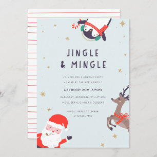 Jingle and Mingle Holiday Party Invitation