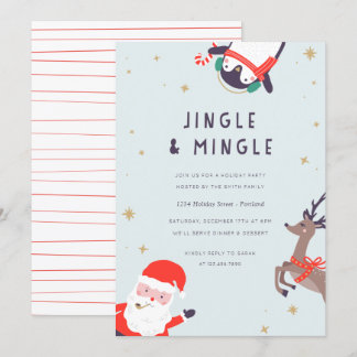 Jingle and Mingle Holiday Party Invitation