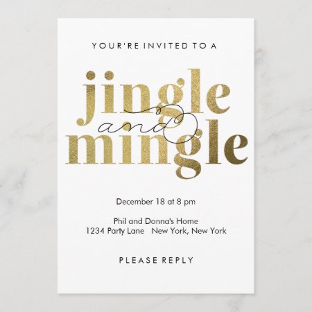 Jingle And Mingle | Holiday Party Invitations