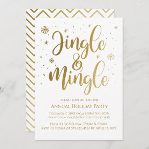 Jingle and Mingle Holiday Party Invitations