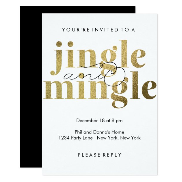 Jingle And Mingle | Holiday Party Invitations