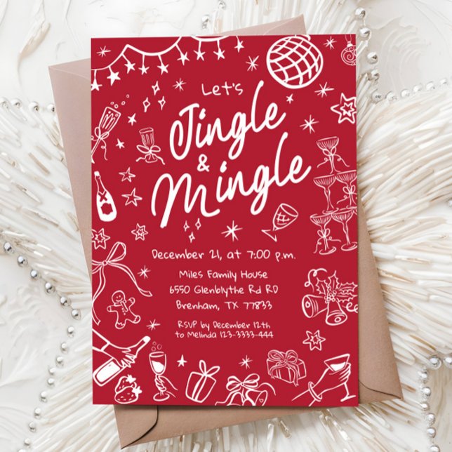 Jingle and Mingle Party Invite, Christmas Party Invitation (Creator Uploaded)