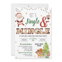 Jingle and Mingle Ugly Sweater Party Invitation
