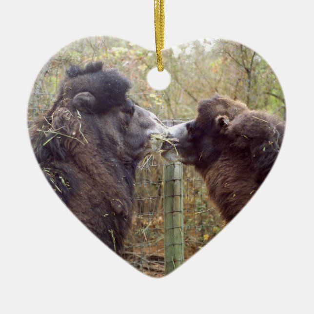 Jingle Baba and Google Mama Ceramic Ornament (Front)