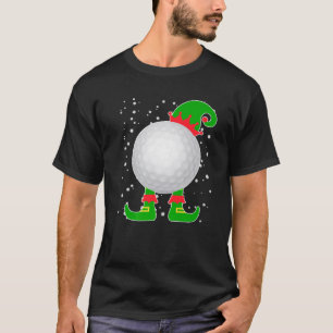 Jingle Ballers Christmas Golf Golfer Xmas Elf Squa T-Shirt