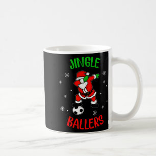 Jingle Ballers Christmas Soccer Santa Football Coffee Mug
