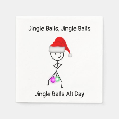 Jingle Balls All Day Christmas Napkins