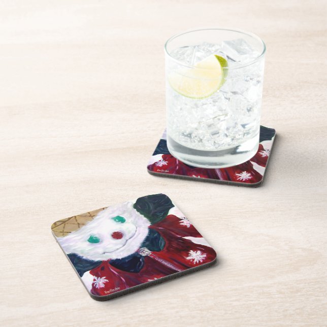 Jingle Bear Beverage Coaster (Right Side)