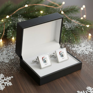 Jingle Bear Joy, custom Cufflinks