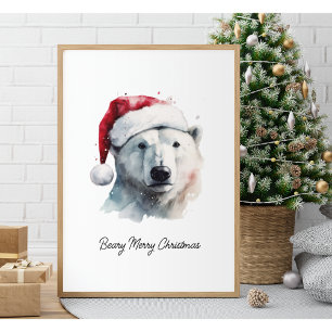 Jingle Bear Joy, custom Poster