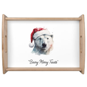 Jingle Bear Joy, custom Serving Tray