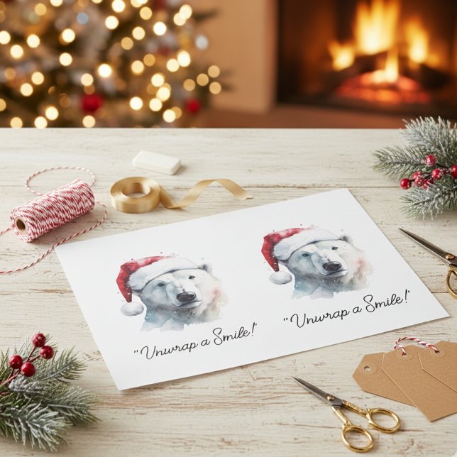 Jingle Bear Joy, custom Tissue Paper (Creator Uploaded)