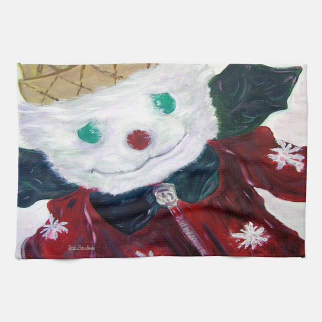 Jingle Bear Kitchen Towel (Horizontal)