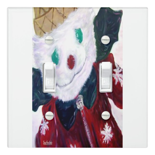 Jingle Bear Light Switch Cover (In Situ)