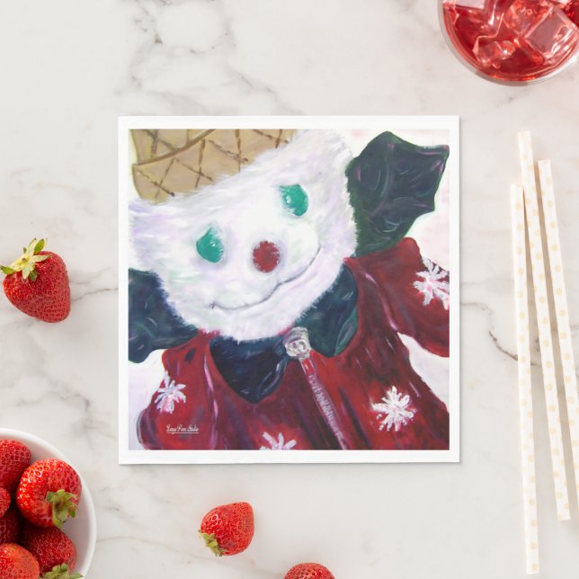 Jingle Bear Napkins (Insitu)