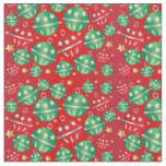 Jingle Bell Christmas Ornament Pattern Fabric