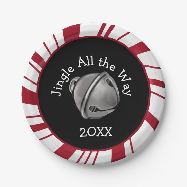 Jingle Bell Christmas Plates (Front)