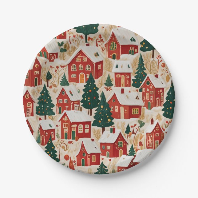 Jingle Bell Jubilee Paper Plates (Front)