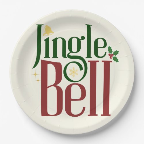 Jingle Bell Paper Plates