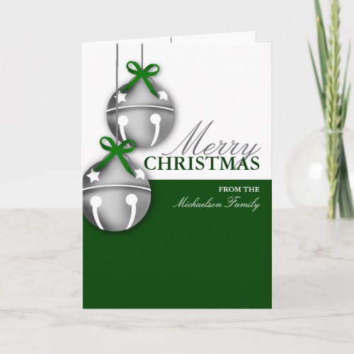 Jingle Bell Personalized Christmas Card