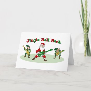 Jingle Bell Rock Card by holiday_tshirts at Zazzle
