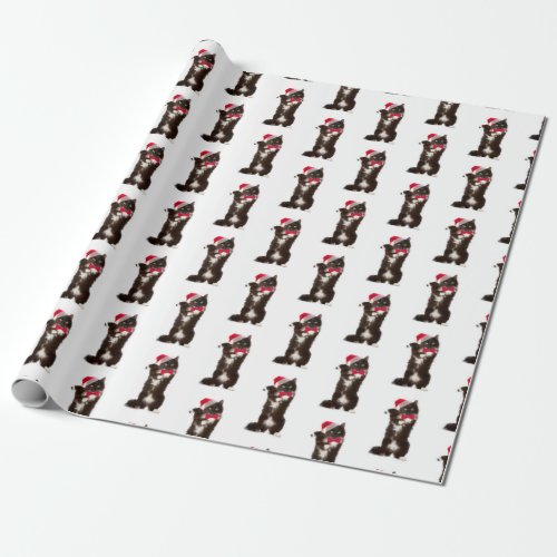 Jingle Bell Rock Cat Wrapping Paper