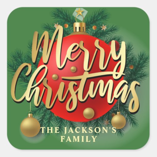 Jingle Bell Rock _ Christmas  Square Sticker