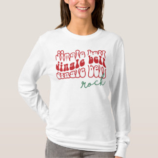 Jingle Bell Rock, Retro Funny Christmas Music T-Shirt