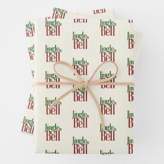 Jingle Bell Wrapping Paper Sheets