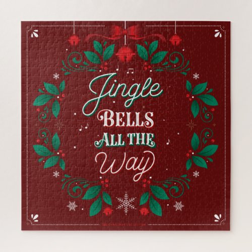 Jingle Bells All The Way Christmas Puzzle 20x20