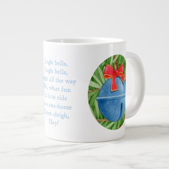 JINGLE BELLS Big White Mug (Front Right)