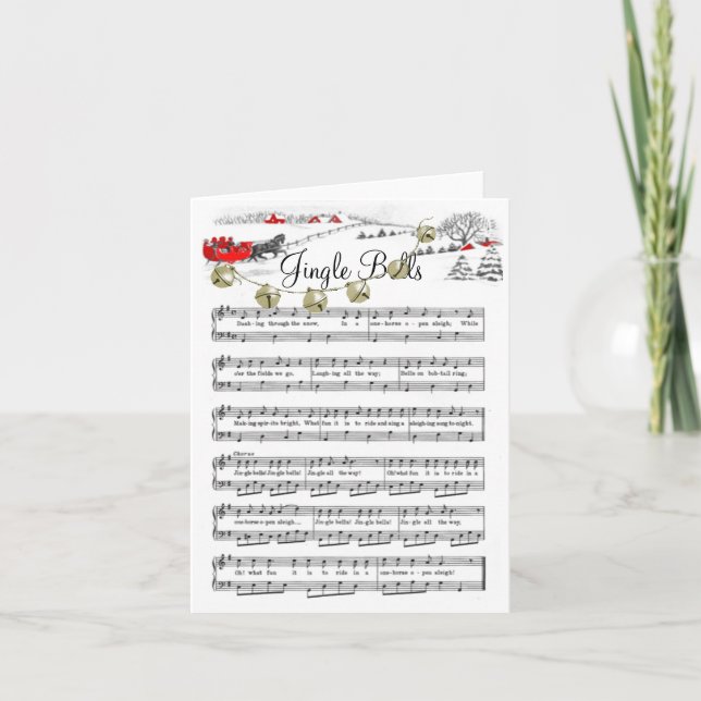 Jingle Bells Christmas Carol Music Holiday Horse (Front)