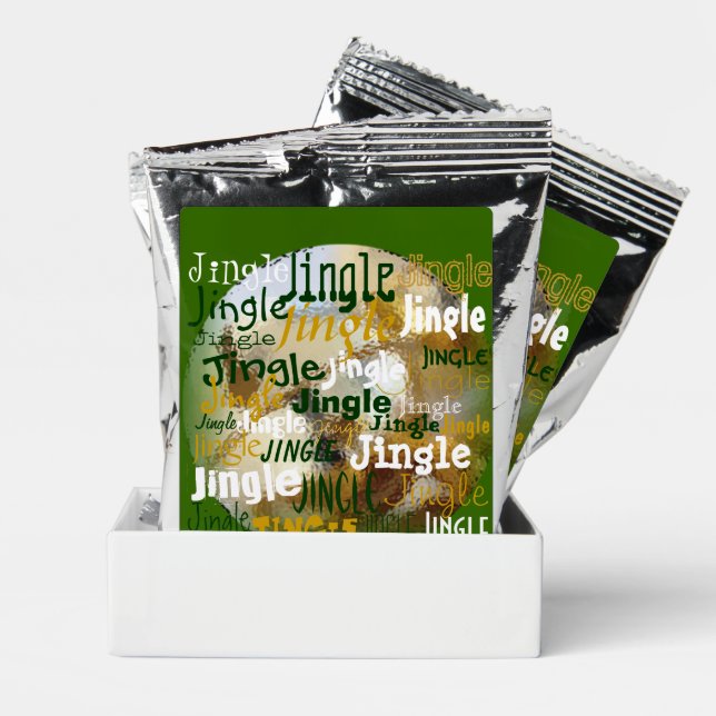 Jingle Bells Christmas Graphics Coffee Drink Mix (Pair)