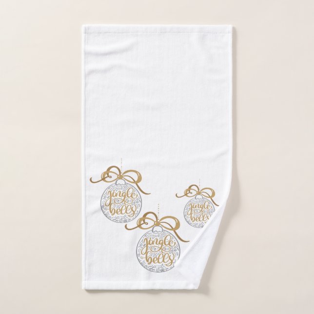 Jingle Bells Christmas Hand Towel (Hand Towel)