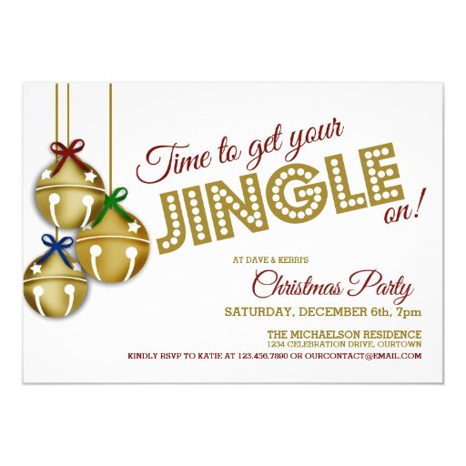 Jingle Bell Invitation 3