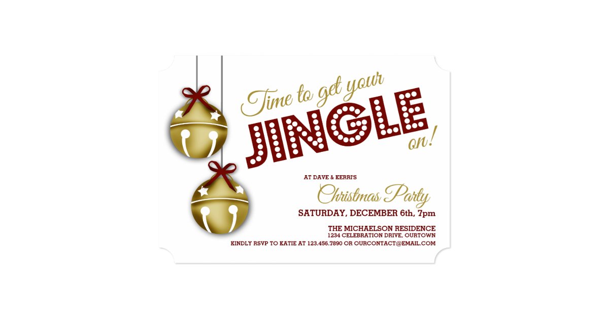 Jingle Bell Invitation 10