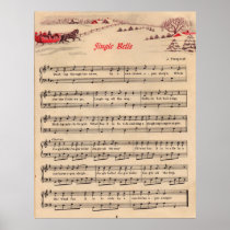 Jingle Bells Christmas Vintage Sheet Music