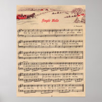 Jingle Bells Christmas Vintage Sheet Music