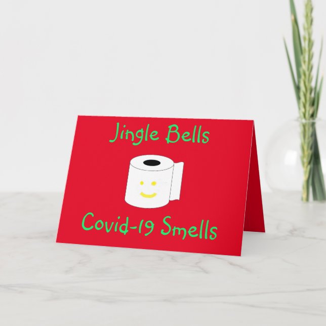 Jingle Bells Covid-19 Smells Holiday Card (Front)
