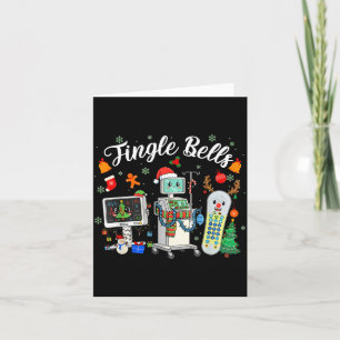 Jingle Bells Er Nurse Funny Christmas Tech Nursing Card