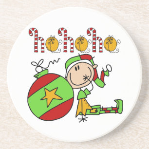 Jingle Bells Festive Christmas Elf Coaster