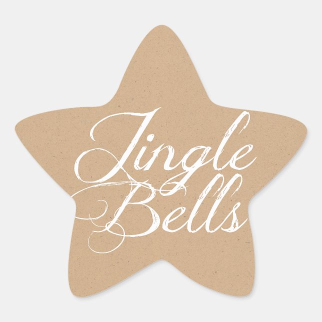 Jingle Bells Holiday Sticker (Front)