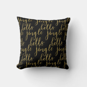 JINGLE BELLS / OH WHAT FUN Dual Sided ANY COLOR Throw Pillow