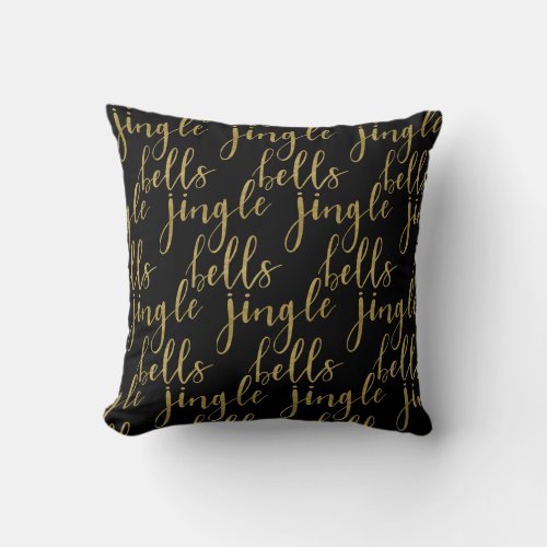 JINGLE BELLS  OH WHAT FUN Dual Sided ANY COLOR Throw Pillow